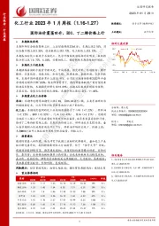 化工行业2023年1月周报：国际油价震荡回升，BDO、丁二烯价格上行