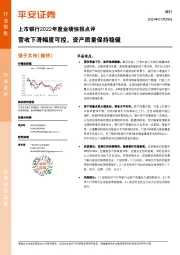 上市银行2022年度业绩快报点评:营收下滑幅度可控,资产质量保持稳健