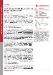 电力设备与新能源行业周报：2022年国内光伏新增装机量达87.41GW，储能锂电池出货量达到130GWh