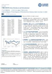 中国石油石化行业专题报告:石化行业2023年增长主线
