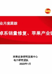 消费电子行业月度跟踪：关注安卓系销量修复、苹果产业链创新