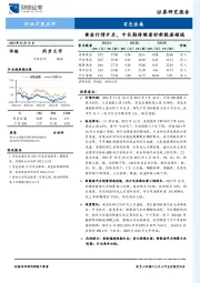 有色金属行业月度点评：黄金行情开启，中长期持续看好新能源领域