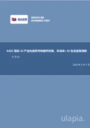 半导体行业专题研究：AIGC推动AI产业化由软件向硬件切换，半导体+AI生态逐渐清晰