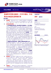 汽车行业：假期等多因素共振致1月车市遇冷，车企降价后销量改善预期升温