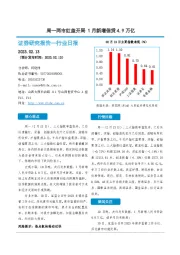 证券研究行业日报：周一两市红盘开局 1月新增信贷4.9万亿