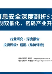 信息安全深度剖析5：密评和信创双催化，密码产业开启从1到N