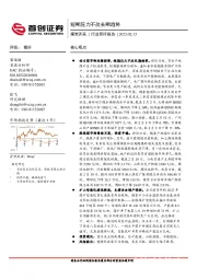 煤炭开采行业简评报告：短期压力不改长期趋势