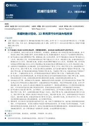 机械行业研究：高端制造业拉动，22年机床行业利润大幅反弹
