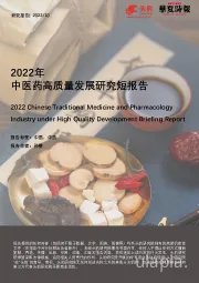 2022年中医药高质量发展研究短报告