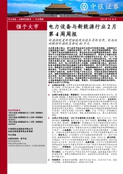 电力设备与新能源行业2月第4周周报:新能源配置新型储能规划技术导则发布,电池级碳酸锂价格跌至每吨40万元