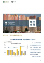 房地产：2023年1月上海住宅买卖市场