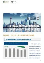 房地产指数月报：2023年1月上海存量住宅价格指数