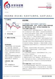 新能源周报（第28期）：电动车可左侧布局，光伏景气度向上