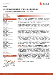 台湾科技行业月度数据库报告第三期（2023年1月）：1月行业整体营收继续承压，逻辑代工细分赛道表现良好
