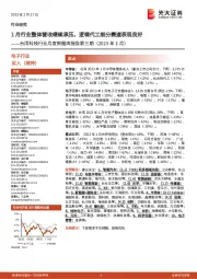 台湾科技行业月度数据库报告第三期(2023年1月):1月行业整体营收继续承压,逻辑代工细分赛道表现良好