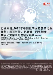行业概览_2022年中国数字医药营销行业概览:医百科技、医脉通、阿里健康——数字化贯穿医药营销全链条(摘要版)