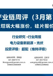 光伏产业链周评（3月第1周）：石英砂及坩埚大幅涨价，硅片报价逆势上调