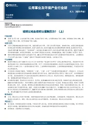 公用事业及环保产业行业研究：城燃公司业绩何以摆脱压力？（上）
