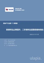 房地产行业第11周周报：新房环比止降回升，二手房环比回落但保持高位