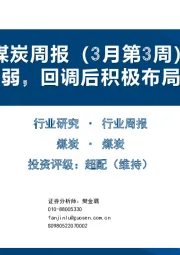 煤炭周报（3月第3周）：基本面偏弱，回调后积极布局季报行情