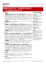 电力设备新能源行业周报(第12周):碳酸锂价格加速下降,光伏装机需求持续旺盛