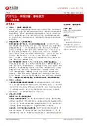 汽车行业专题:汽车行业一季报前瞻:静待复苏