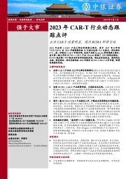 2023年CAR-T行业动态跟踪点评：全球CAR-T放量明显，国内BCMA即将突破