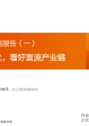 新能源消纳系列报告（一）：特高压新时代，看好直流产业链