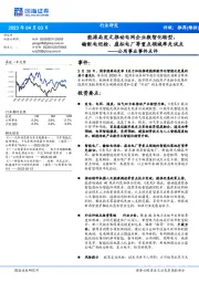 公用事业事件点评：能源局发文推动电网企业数智化转型，输配电巡检、虚拟电厂等重点领域率先试点