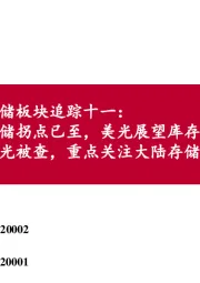 存储板块追踪十一：存储拐点已至，美光展望库存已达峰值 美光被查，重点关注大陆存储厂商崛起