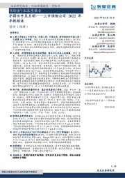 上市保险公司2022年年报综述：守得云开见月明