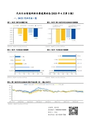 汽车行业智能网联车赛道周动态（2023年4月第3期）