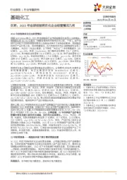 基础化工行业专题研究:农药:2022年全球创制药农化企业经营情况几何