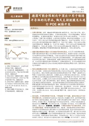 化工新材料行业周报:德国可能会限制向中国出口用于制造半导体的化学品,陶氏支持胶膜龙头进行POE树脂开发