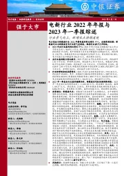 电新行业2022年年报与2023年一季报综述：行业景气向上，新增长点持续涌现