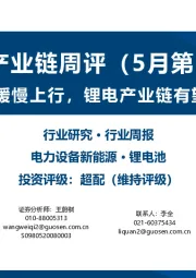 锂电产业链周评(5月第1周):锂盐价格缓慢上行,锂电产业链有望加速复苏
