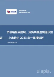非银金融非银金融行业:上市险企2023年一季报综述-负债端拐点显现,资负共振逻辑逐步验证