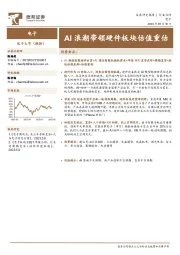电子行业点评：AI浪潮带领硬件板块估值重估