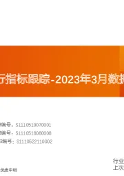 化工行业运行指标跟踪-2023年3月数据