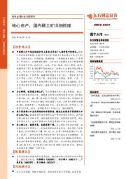 有色金属行业专题研究：核心资产，国内稀土矿详细梳理