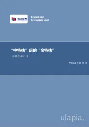 非银金融行业周报:“中特估”后的“金特估”
