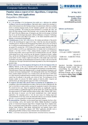 AI偏向科普性报告：围绕算法、算力、数据和应用