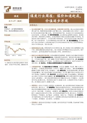 煤炭行业周报：煤价加速赶底，价值逐步浮现