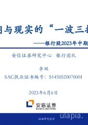 银行股2023年中期投资策略：预期与现实的“一波三折”