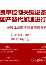 半导体前道检测量测设备行业研究报告：良率控制关键设备 国产替代加速进行