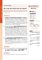 有色金属行业专题研究：稀土永磁：新兴领域支撑行业不断成长