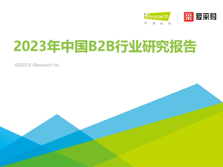 2023年中国B2B行业研究报告