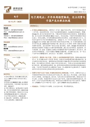 电子周观点：半导体周期望触底，关注消费电子国产龙头新品机遇