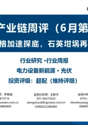 光伏产业链周评（6月第2周）：硅料价格加速探底，石英坩埚再次涨价