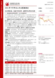 2023年下半年化工行业策略报告：关注周期改善，把握半导体材料、废塑料再生等成长机遇